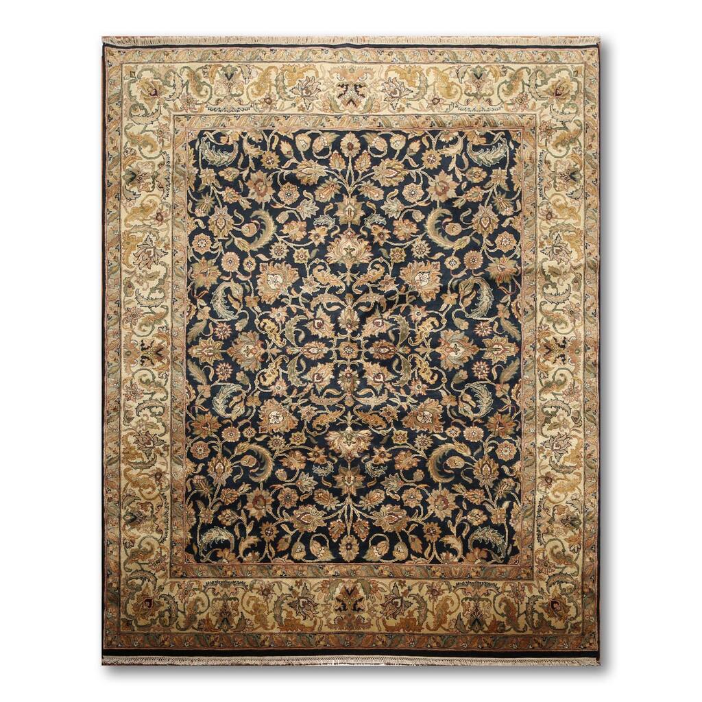 Hand-knotted Agra Design Persian Oriental Muticolored Wool Rug (8'x10') - 8' x 10'