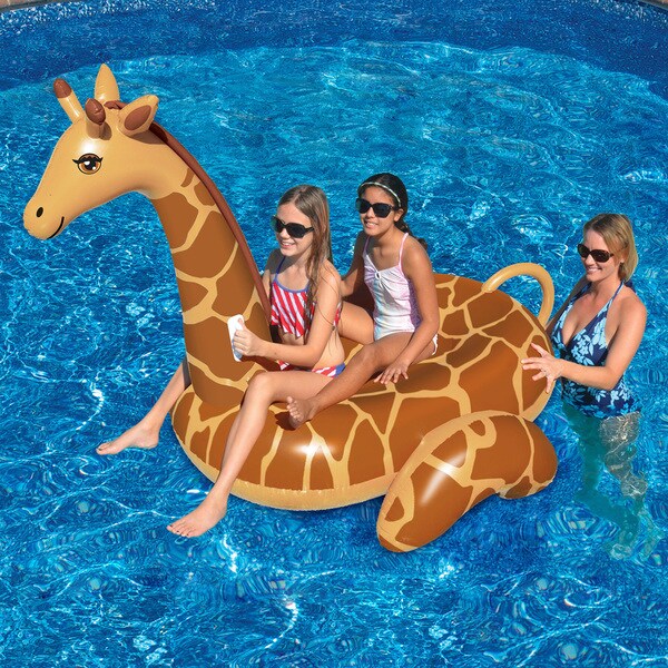 Shop Swimline Giant Giraffe 96-inch Inflatable Ride-on ...