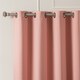 preview thumbnail 4 of 25, Aurora Home Antique Silver Grommet Top Thermal Insulated Blackout Curtain Panel Pair