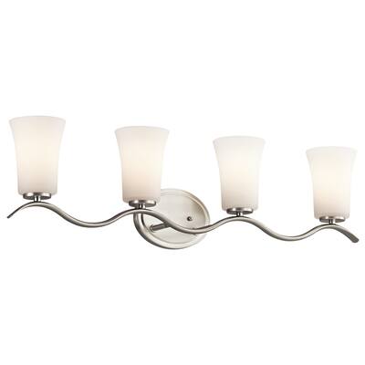 Kichler Lighting Armida Collection 4-light Brushed Nickel LED Bath/Vanity Light