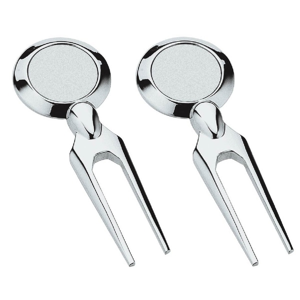 Visol Two-Tone Stainless Steel Golf Divot Tool - Set of Two (2)