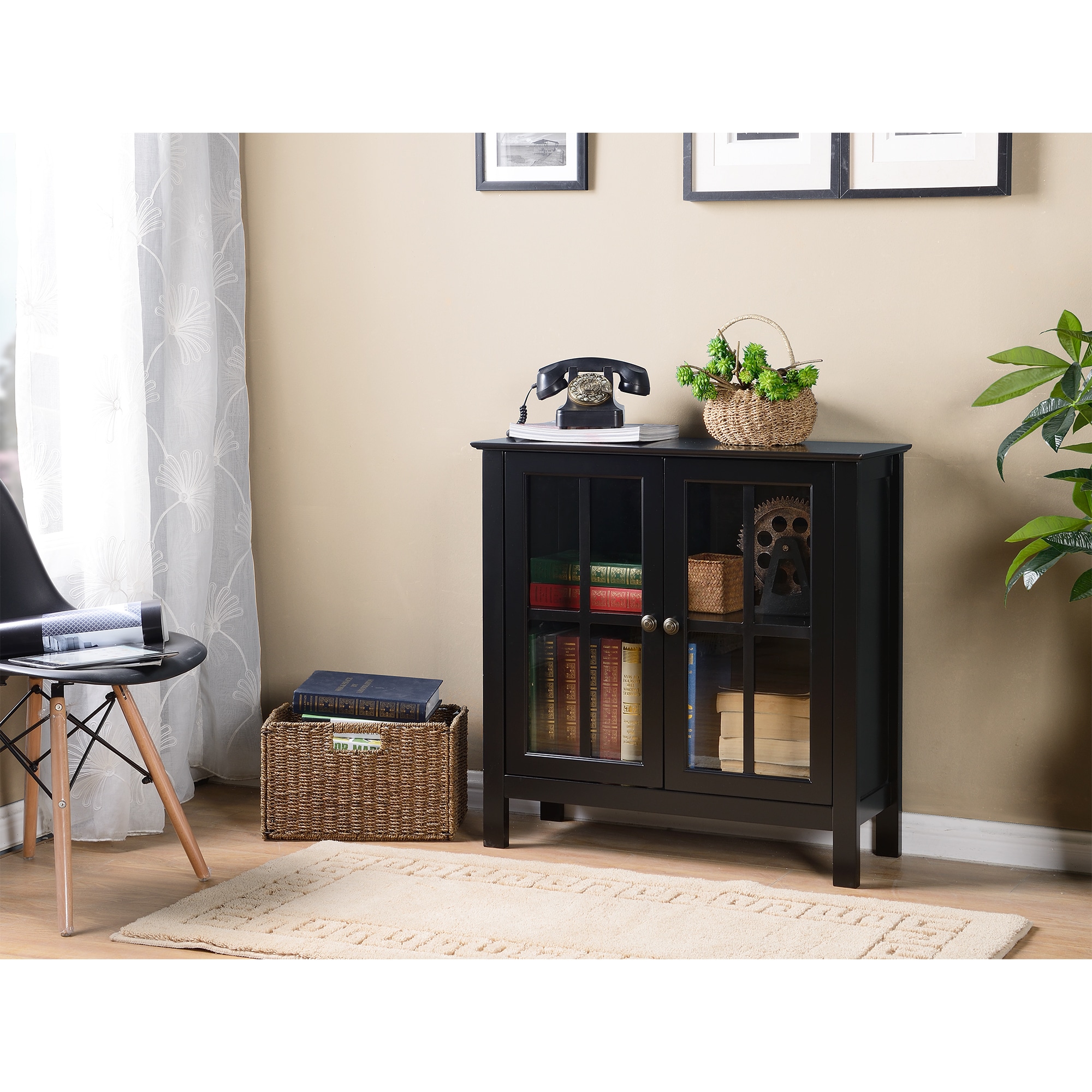 Shop Os Home And Office White Glass Door Accent And Display