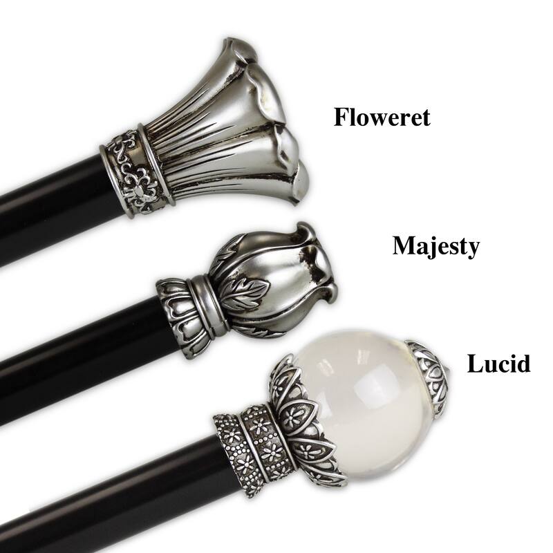 InStyleDesign 1" Two Tone Blossom Collection Curtain Rod