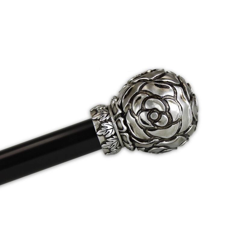 InStyleDesign 1" Two Tone Royalty Collection Curtain Rod - 28 to 48 inches - tangle finial