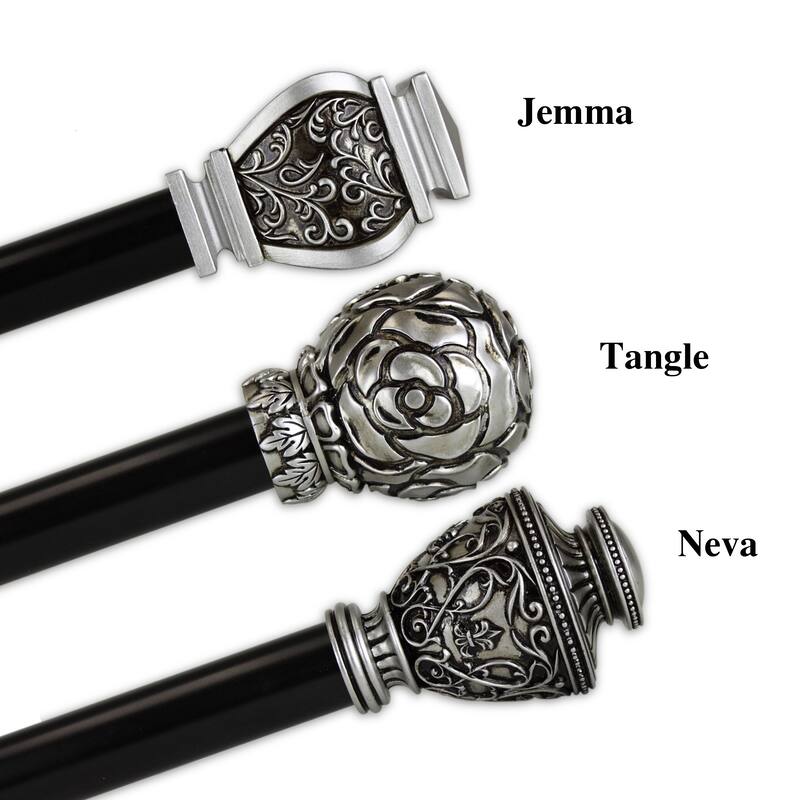 InStyleDesign 1" Two Tone Royalty Collection Curtain Rod