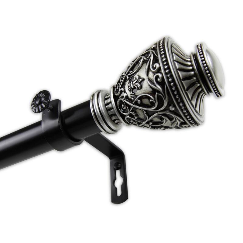 InStyleDesign 1" Two Tone Royalty Collection Curtain Rod