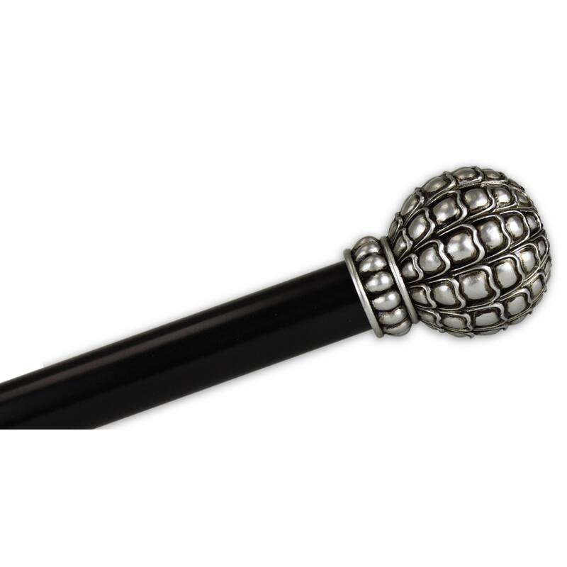 InStyleDesign 1" Two Tone Imperial Collection Curtain Rod - 28 to 48 inches - Gradient Finial