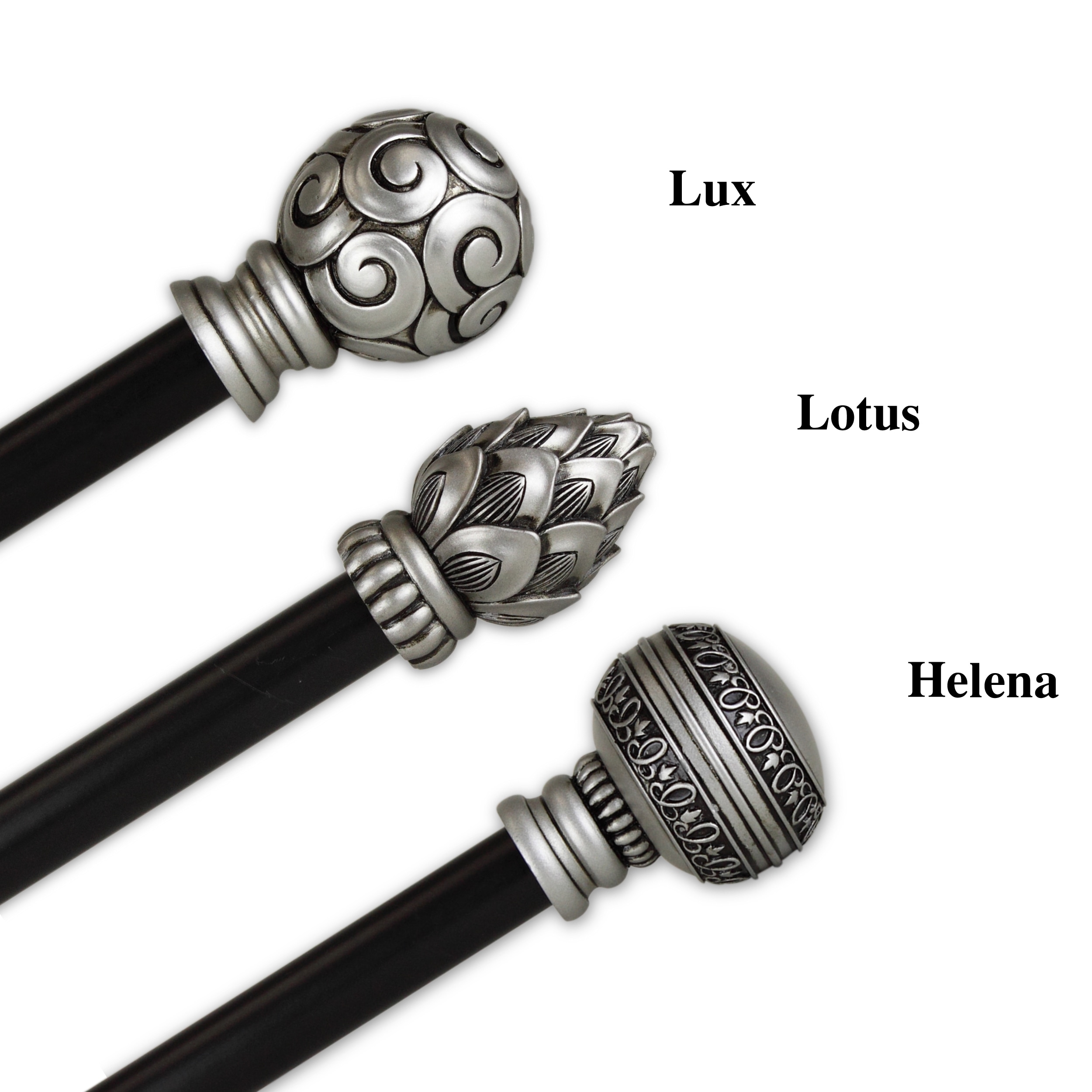 Shop Instyledesign 13 16 Two Tone Ornate Collection Curtain Rod