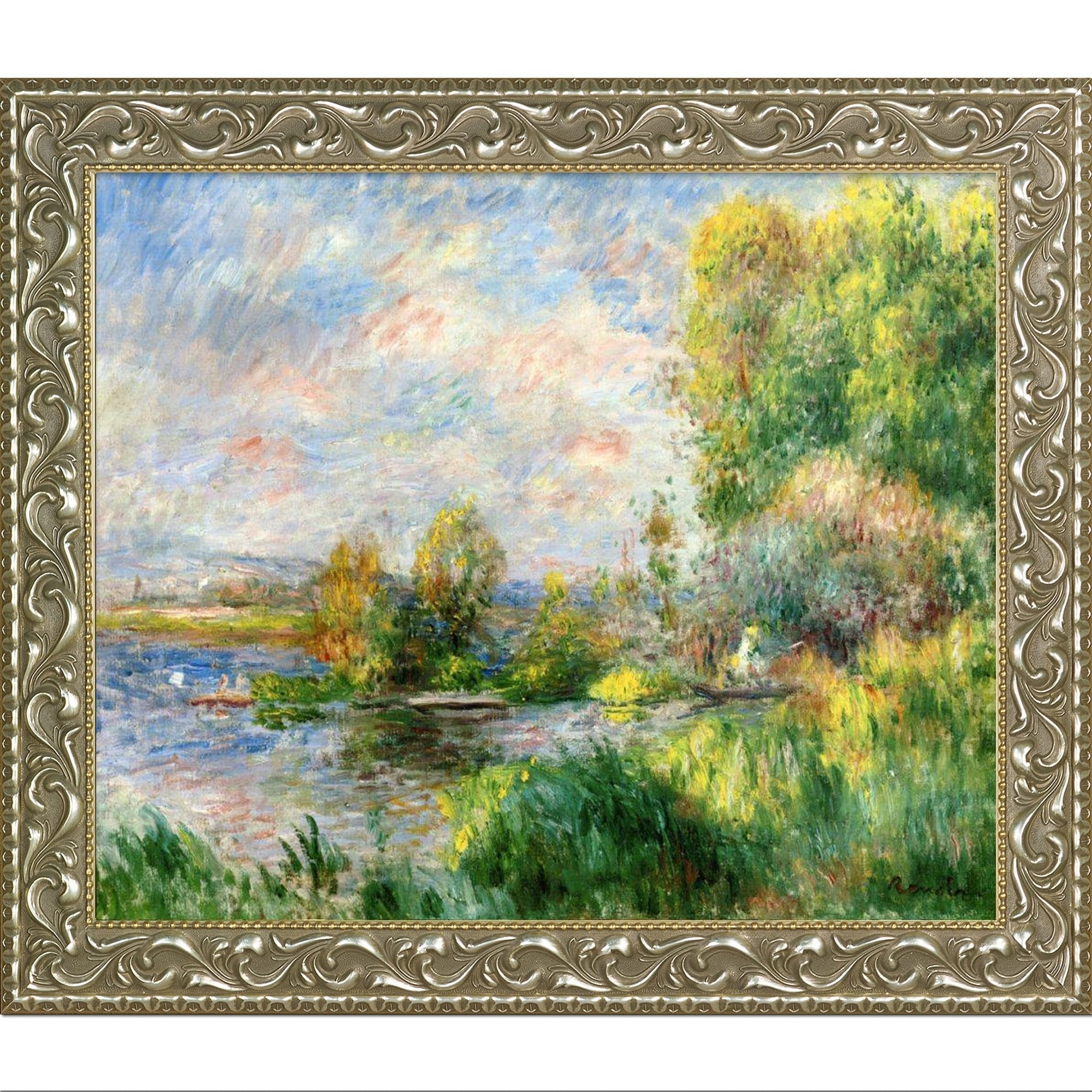 La Pastiche Pierre-Auguste Renoir 'Pont Neuf, 1872' Hand Painted Framed Oil  Reproduction on Canvas - Bed Bath & Beyond - 14049790