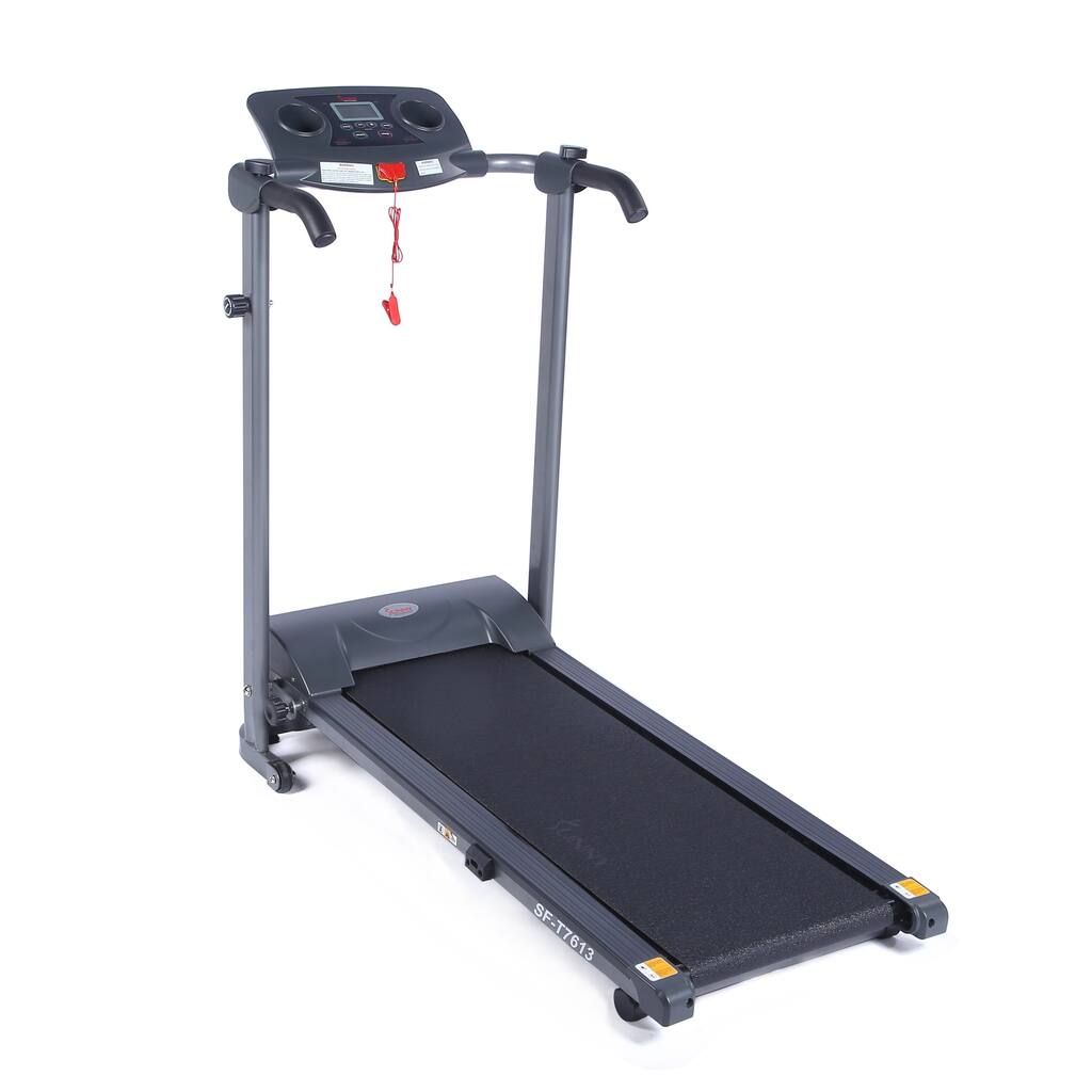 Sunny Health & Fitness SF-T7613 Easy Assembly Motorized Folding Treadmill - Black