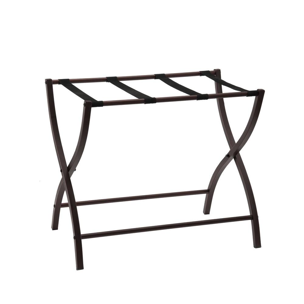 Bronze Metal 26-inch Luggage Rack Organizer