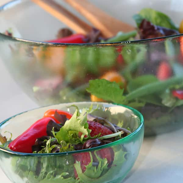 Glass Salad Bowls + Serving Bowls