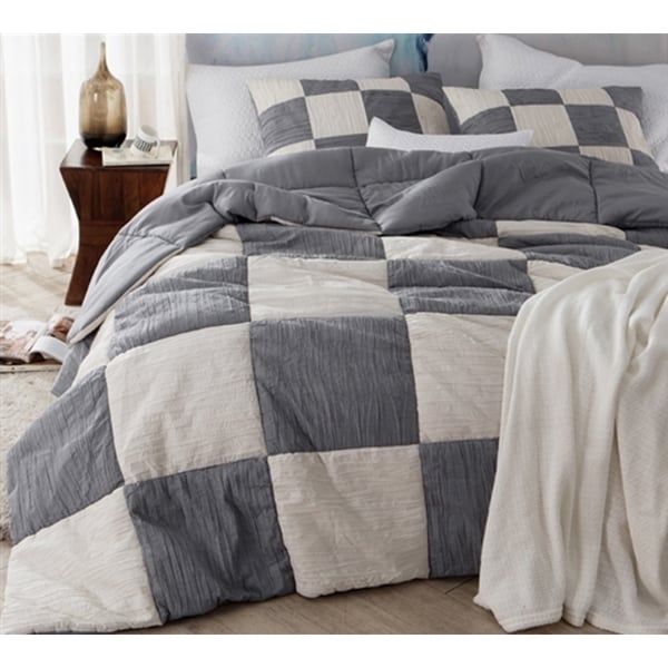 BYB Two-Tone Jet Stream/Alloy Blended Textured Quilt Set - Multi