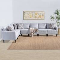 Zahra 7-piece Fabric Sectional Sofa Set by Christopher Knight Home