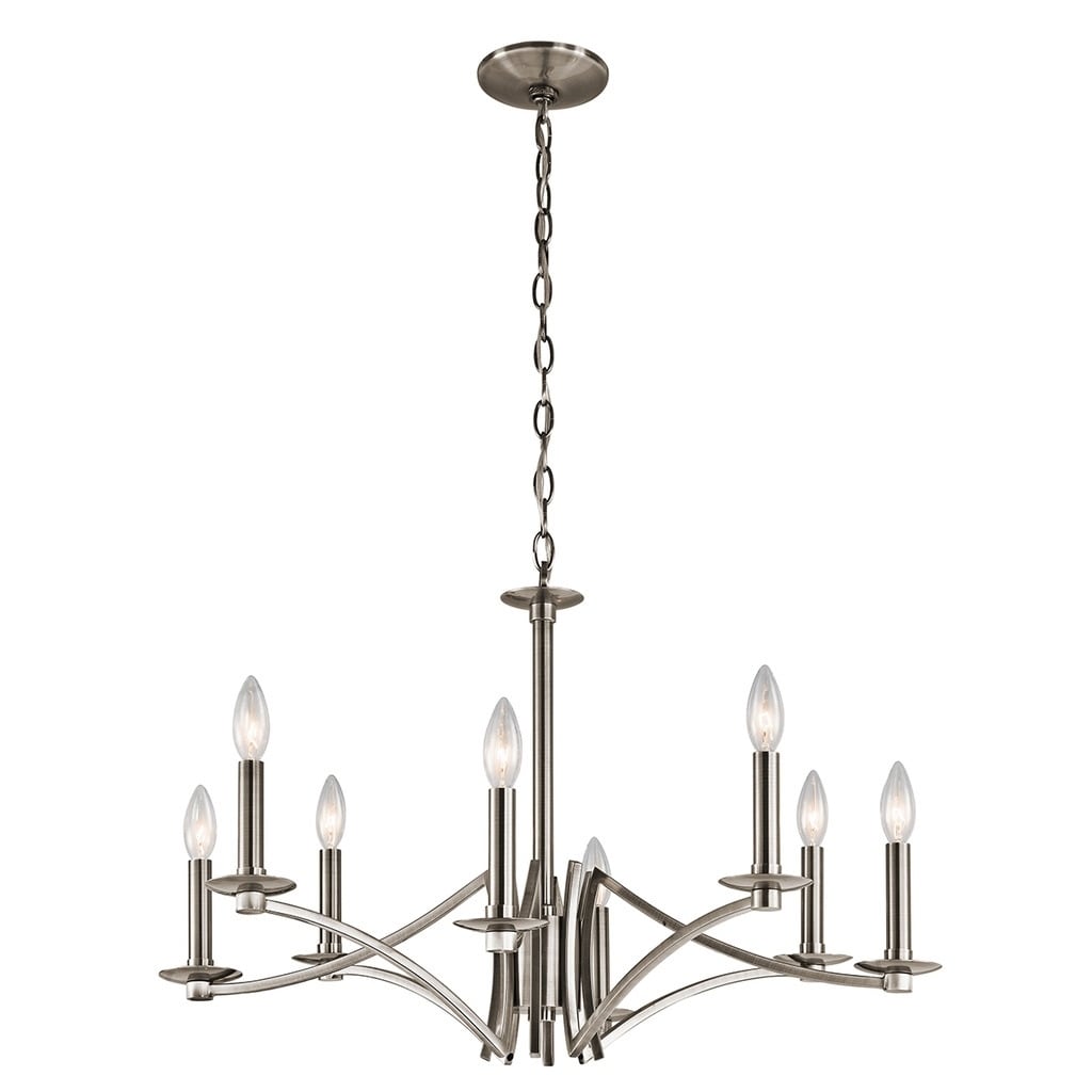Kichler Lighting Grayson Collection 8-light Classic Pewter Chandelier - Chandeliers For Bedrooms by Overstock.com