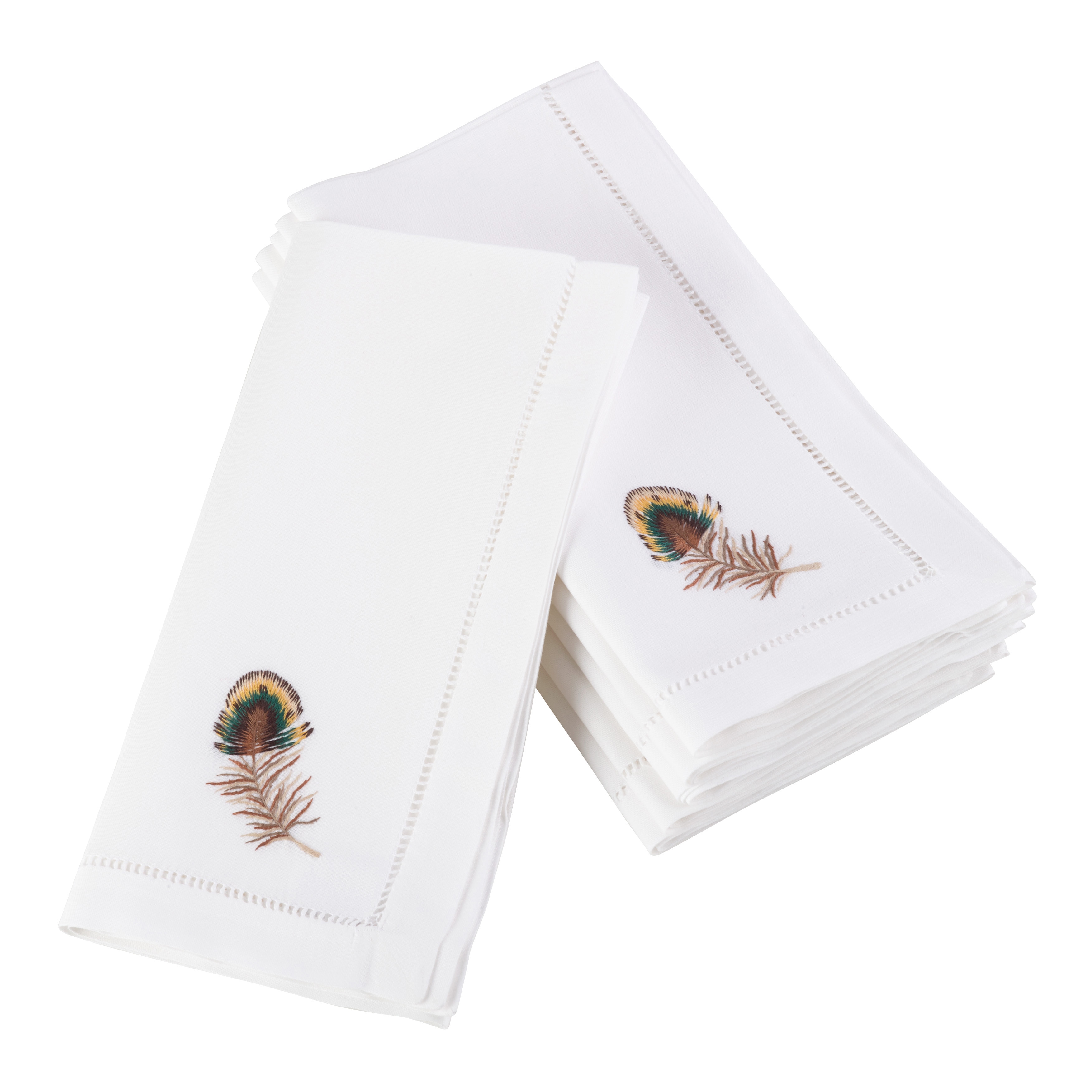 Bug embroidered cocktail napkins, set of 6