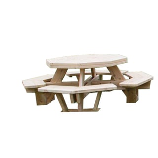 White Cedar Octagon Picnic Table