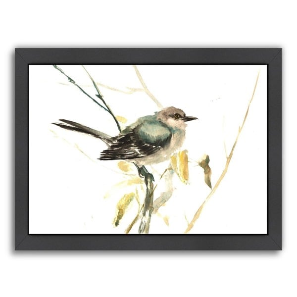 Americanflat 'Mockingbird' Wood Framed Art Print - On Sale - Overstock ...