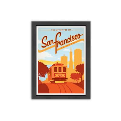 San Francisco By Anderson Design Group - Framed Print Wall Art