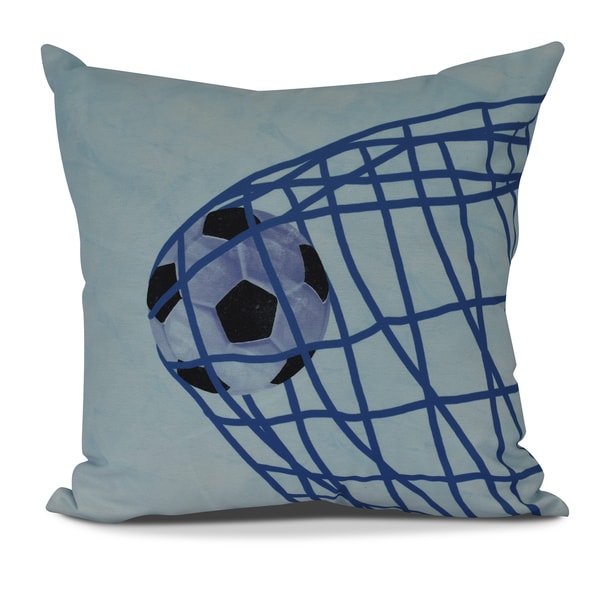 Goal! Geometric Print Pillow