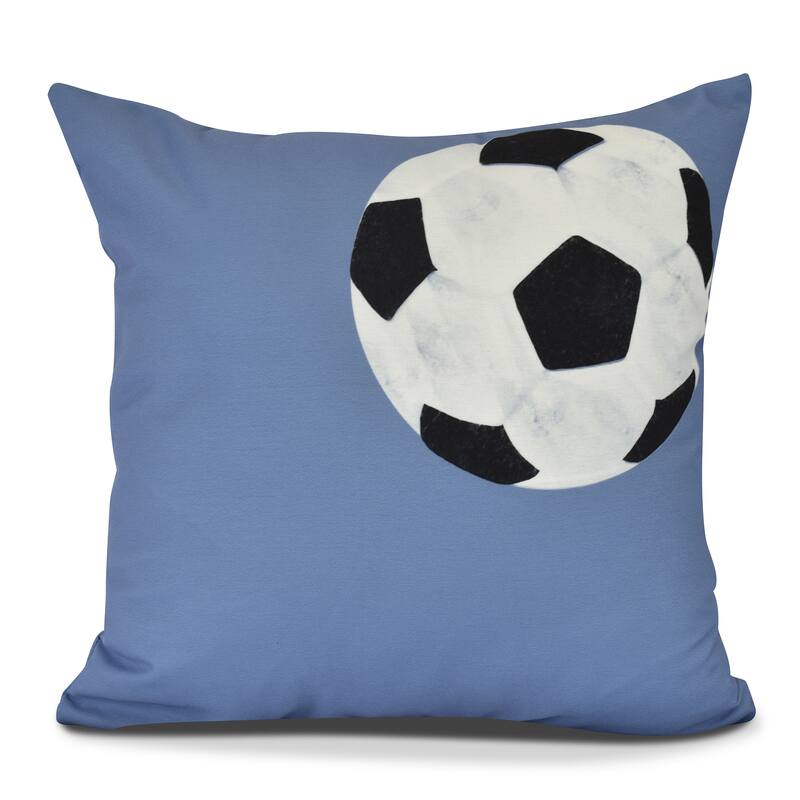 Soccer Ball Geometric Print Pillow