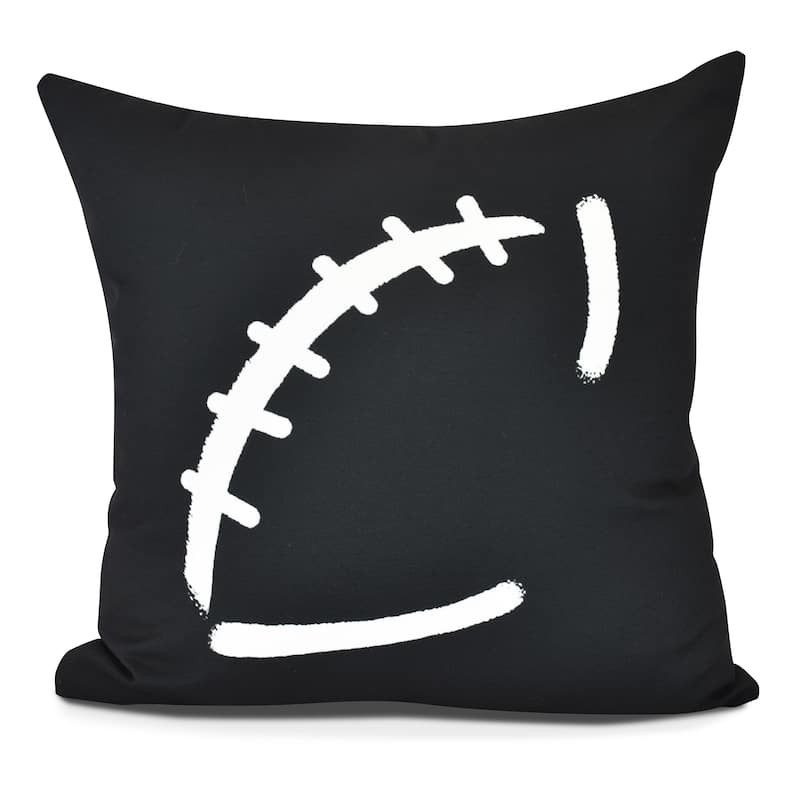 Football Geometric Print Pillow