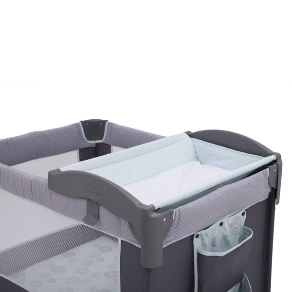 Shop Delta Children Eclipse Lx Deluxe Playard Blue Grey 27 X