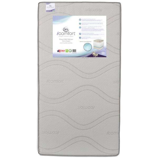 slide 2 of 9, Serta iComfort Mirage Deluxe Foam Crib and Toddler Mattress - Multi