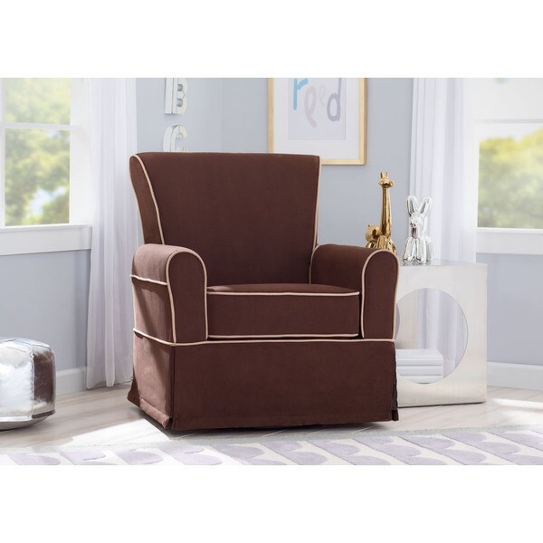 delta children clair glider swivel rocker chair