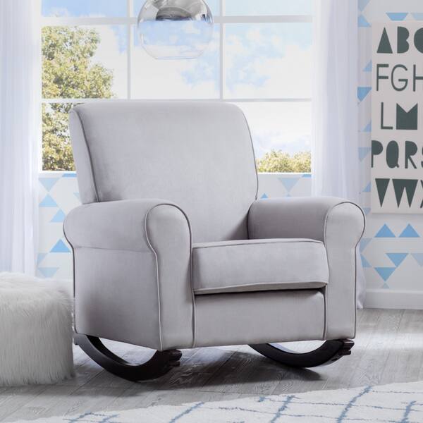 Shop Delta Children Rowen Nursery Rocking Chair Dove Grey Free