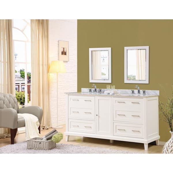 24 Triadsville Corner Shape White Bathroom Sink Vanity With