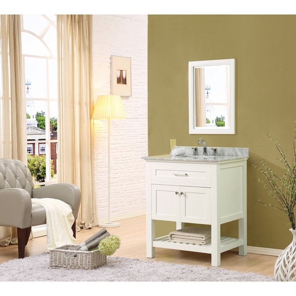 Direct Vanity Sink Preswick Spa 32-inch White Vanity