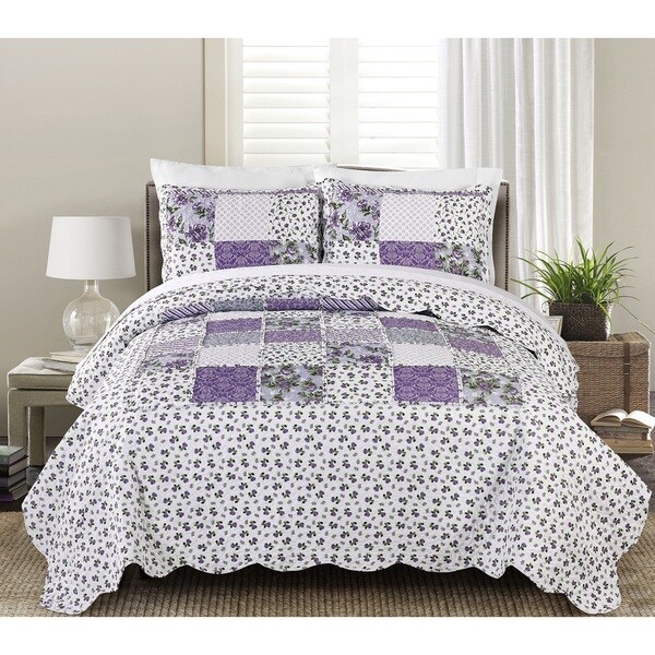 Copper Grove Wickaboxet 3-piece Luxury Ruffle Quilt Set