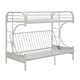 preview thumbnail 8 of 7, Acme Furniture Eclipse White Metal Twin XL-over-Queen Futon Bunk Bed