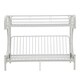 preview thumbnail 5 of 7, Acme Furniture Eclipse White Metal Twin XL-over-Queen Futon Bunk Bed