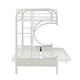 preview thumbnail 7 of 7, Acme Furniture Eclipse White Metal Twin XL-over-Queen Futon Bunk Bed