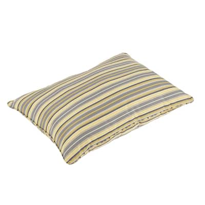 Janey Sunbrella Foster Metallic Indoor/ Outdoor 26 x 35 Inch Corded Floor Pillow