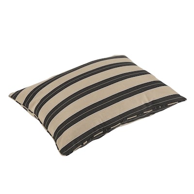 Pieper Sunbrella Berenson Tuxedo Indoor/ Outdoor 26 x 35 Inch Corded Floor Pillow