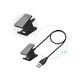 preview thumbnail 5 of 3, Insten Black 1-feet Replacement USB Charging Cable for Fitbit Charge 2 Activity Tracker Bracelet Wristband