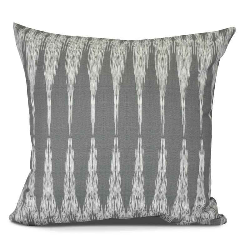 Peace 1 Geometric Print Pillow - 16" x 16" - Charcoal