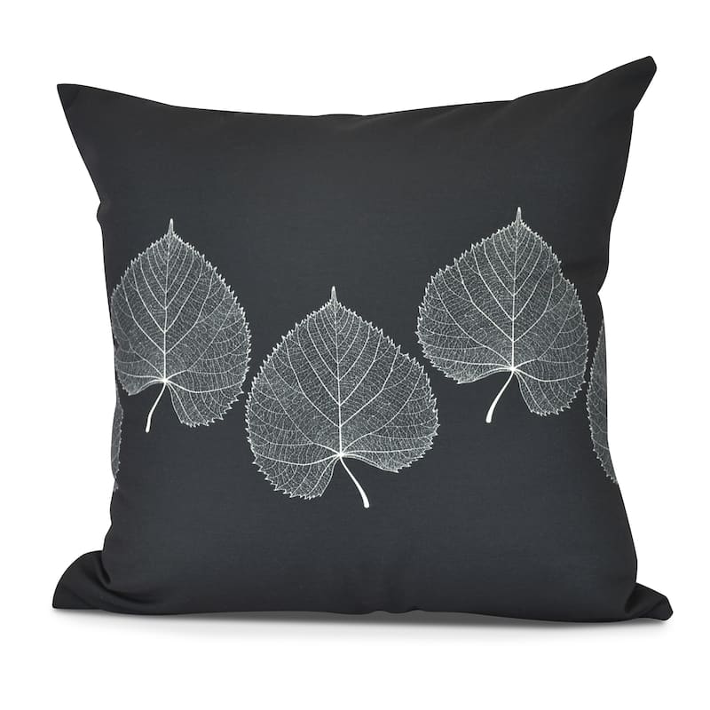 Leaf Print 2 Floral Print Pillow