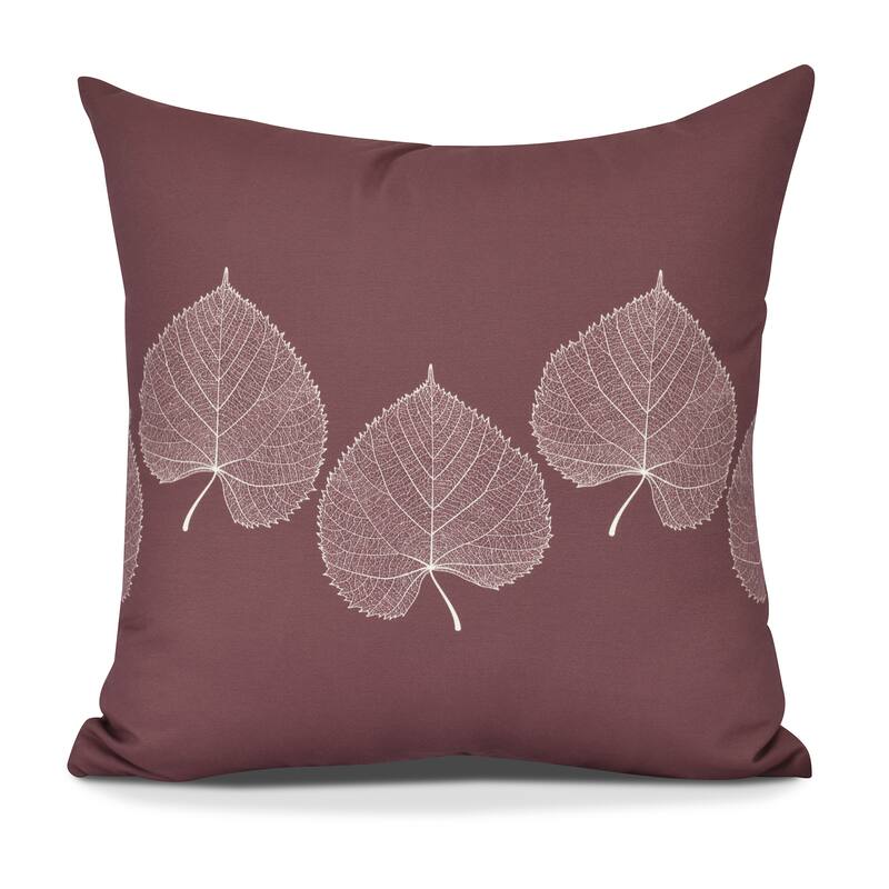 Leaf Print 2 Floral Print Pillow