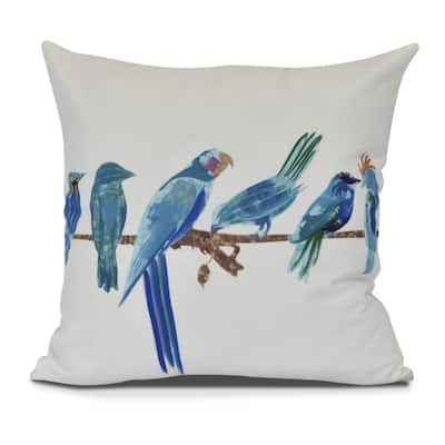 Morning Birds Animal Print Pillow