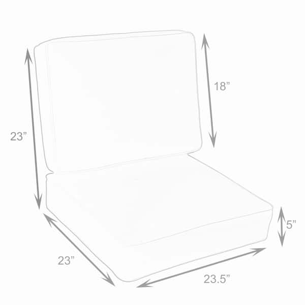 Rainford Grey/ Cream Indoor/ Outdoor Corded Chair Cushion Set ...