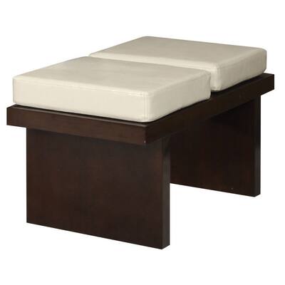 Acme Furniture Keelin Beige Cushioned Dining Bench