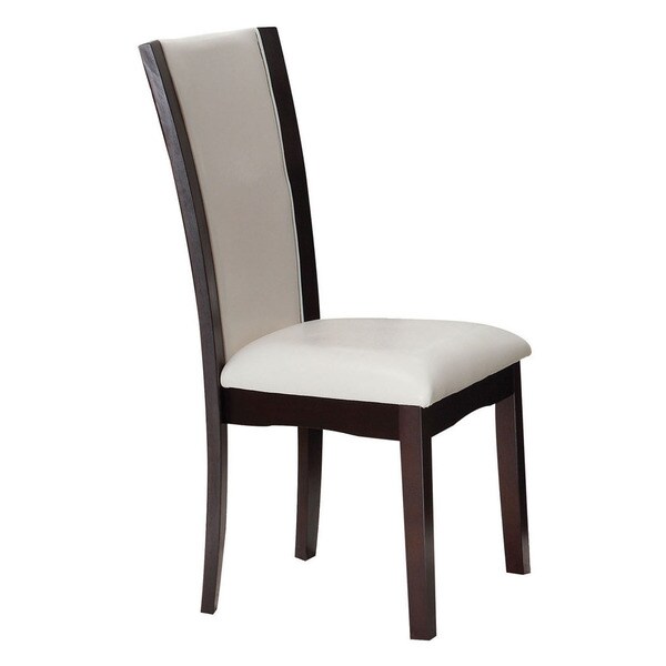 Acme Furniture Malik White Espresso Dining Chairs Set Of 2 Acme Furniture Malik White Espresso Dining Chairs Set Of 2