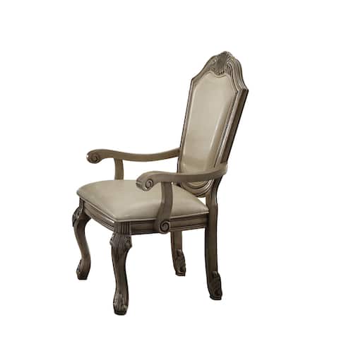 Acme Furniture Chateau de Ville Wood and Fabric Chair (Set of 2)