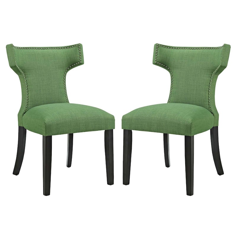 Modway Fabric Curve Dining Chair (Set of 2)