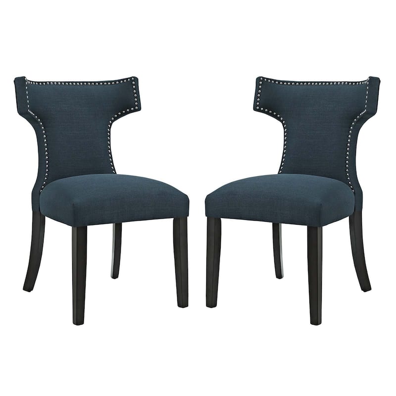 Modway Fabric Curve Dining Chair (Set of 2)