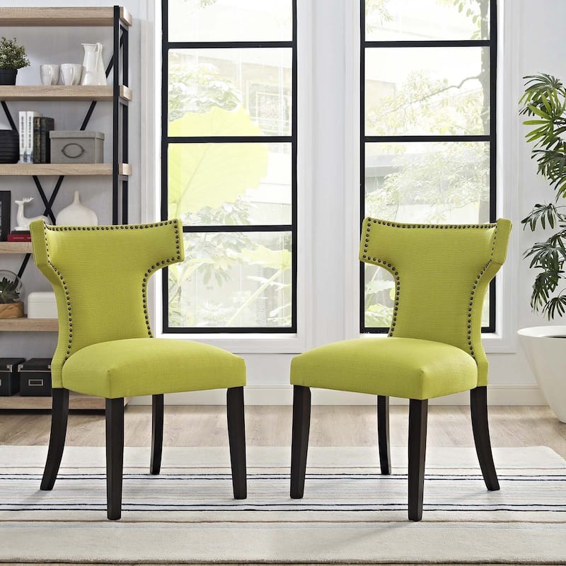 Modway Fabric Curve Dining Chair (Set of 2)
